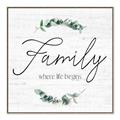 Picture of Family Where Life Begins I _GroupedProduct_Square_Canvas_Framed_