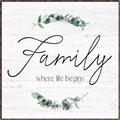 Picture of Family Where Life Begins I _GroupedProduct_Square_Canvas_Framed_