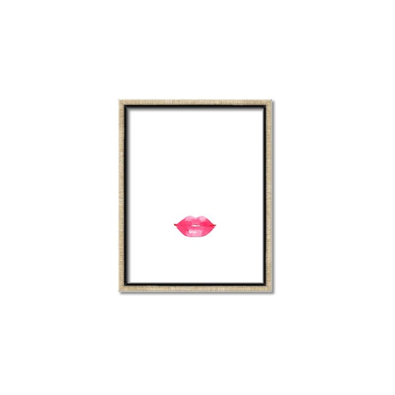 Picture of Red Lip _GroupedProduct_Rectangle_Portrait_Canvas_Framed_