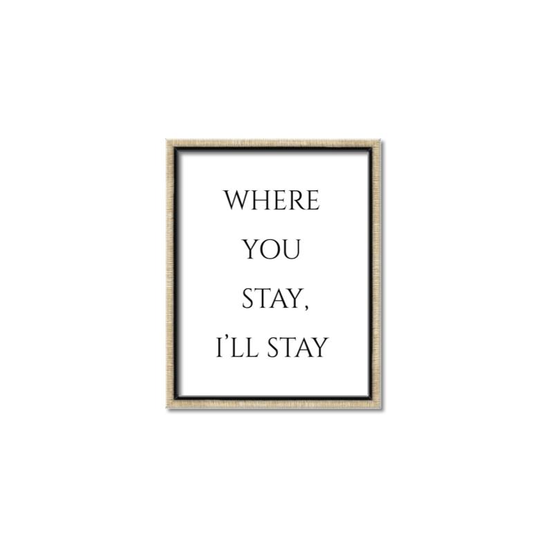 Picture of Where You Stay - I'll Stay II  _GroupedProduct_Rectangle_Portrait_Canvas_Framed_
