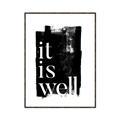 Picture of It is Well black background _GroupedProduct_Rectangle_Portrait_Canvas_Framed_