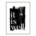 Picture of It is Well black background _GroupedProduct_Rectangle_Portrait_Canvas_Framed_