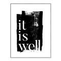 Picture of It is Well black background _GroupedProduct_Rectangle_Portrait_Canvas_Framed_