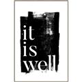 Picture of It is Well black background _GroupedProduct_Rectangle_Portrait_Canvas_Framed_