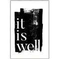 Picture of It is Well black background _GroupedProduct_Rectangle_Portrait_Canvas_Framed_