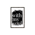 Picture of With My Soul black background _GroupedProduct_Rectangle_Portrait_Canvas_Framed_