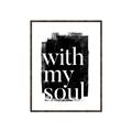 Picture of With My Soul black background _GroupedProduct_Rectangle_Portrait_Canvas_Framed_