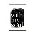 Picture of With My Soul black background _GroupedProduct_Rectangle_Portrait_Canvas_Framed_