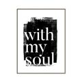Picture of With My Soul black background _GroupedProduct_Rectangle_Portrait_Canvas_Framed_