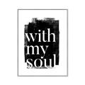 Picture of With My Soul black background _GroupedProduct_Rectangle_Portrait_Canvas_Framed_