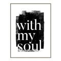 Picture of With My Soul black background _GroupedProduct_Rectangle_Portrait_Canvas_Framed_