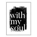 Picture of With My Soul black background _GroupedProduct_Rectangle_Portrait_Canvas_Framed_