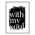 Picture of With My Soul black background _GroupedProduct_Rectangle_Portrait_Canvas_Framed_