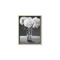 Picture of White Hydrangea jar _GroupedProduct_Rectangle_Portrait_Canvas_Framed_