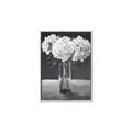 Picture of White Hydrangea jar _GroupedProduct_Rectangle_Portrait_Canvas_Framed_