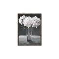 Picture of White Hydrangea jar _GroupedProduct_Rectangle_Portrait_Canvas_Framed_