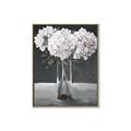 Picture of White Hydrangea jar _GroupedProduct_Rectangle_Portrait_Canvas_Framed_