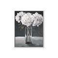 Picture of White Hydrangea jar _GroupedProduct_Rectangle_Portrait_Canvas_Framed_