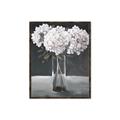 Picture of White Hydrangea jar _GroupedProduct_Rectangle_Portrait_Canvas_Framed_
