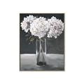 Picture of White Hydrangea jar _GroupedProduct_Rectangle_Portrait_Canvas_Framed_