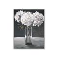 Picture of White Hydrangea jar _GroupedProduct_Rectangle_Portrait_Canvas_Framed_