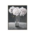Picture of White Hydrangea jar _GroupedProduct_Rectangle_Portrait_Canvas_Framed_