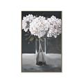 Picture of White Hydrangea jar _GroupedProduct_Rectangle_Portrait_Canvas_Framed_
