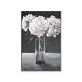 Picture of White Hydrangea jar _GroupedProduct_Rectangle_Portrait_Canvas_Framed_