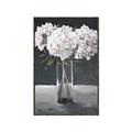 Picture of White Hydrangea jar _GroupedProduct_Rectangle_Portrait_Canvas_Framed_