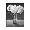 Picture of White Hydrangea jar _GroupedProduct_Rectangle_Portrait_Canvas_Framed_