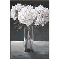Picture of White Hydrangea jar _GroupedProduct_Rectangle_Portrait_Canvas_Framed_