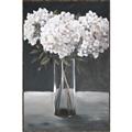 Picture of White Hydrangea jar _GroupedProduct_Rectangle_Portrait_Canvas_Framed_