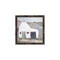 Picture of Barn with fence _GroupedProduct_Square_Canvas_Framed_