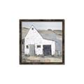 Picture of Barn with fence _GroupedProduct_Square_Canvas_Framed_