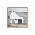 Picture of Barn with fence _GroupedProduct_Square_Canvas_Framed_
