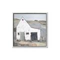Picture of Barn with fence _GroupedProduct_Square_Canvas_Framed_