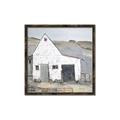 Picture of Barn with fence _GroupedProduct_Square_Canvas_Framed_