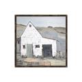 Picture of Barn with fence _GroupedProduct_Square_Canvas_Framed_