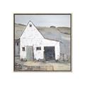 Picture of Barn with fence _GroupedProduct_Square_Canvas_Framed_