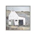 Picture of Barn with fence _GroupedProduct_Square_Canvas_Framed_