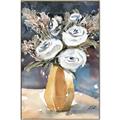 Picture of White Flower In Vase I _GroupedProduct_Rectangle_Portrait_Canvas_Framed_