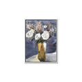 Picture of White Flower In Vase II _GroupedProduct_Rectangle_Portrait_Canvas_Framed_