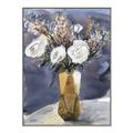 Picture of White Flower In Vase II _GroupedProduct_Rectangle_Portrait_Canvas_Framed_