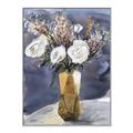 Picture of White Flower In Vase II _GroupedProduct_Rectangle_Portrait_Canvas_Framed_