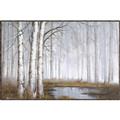 Picture of Foggy Trees _GroupedProduct_Rectangle_Landscape_Canvas_Framed_