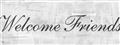 Picture of Welcome Friends I _GroupedProduct_Panel_Landscape_Unframed_Print_Only_