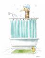 Picture of Shower Time _GroupedProduct_Rectangle_Portrait_Unframed_Print_Only_