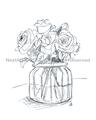 Picture of Drawing Flower V _GroupedProduct_Rectangle_Portrait_Unframed_Print_Only_