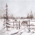 Picture of Animal in winter _GroupedProduct_Square_Unframed_Print_Only_