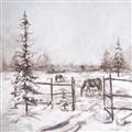 Picture of Animal in winter _GroupedProduct_Square_Unframed_Print_Only_